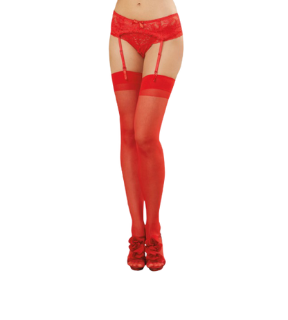 Red High Stockings - Get Fruity Co